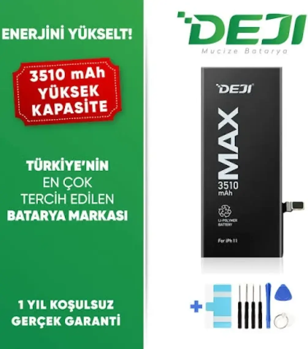 Deji iPhone 11 Batarya 3510 mAh Mucize Batarya Deji