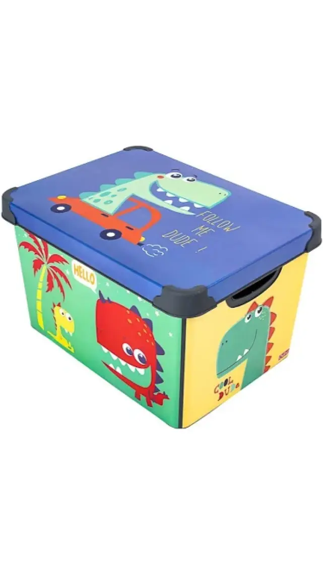 Qutu Style Box Dude Dekoratif Kutu - 20 Litre