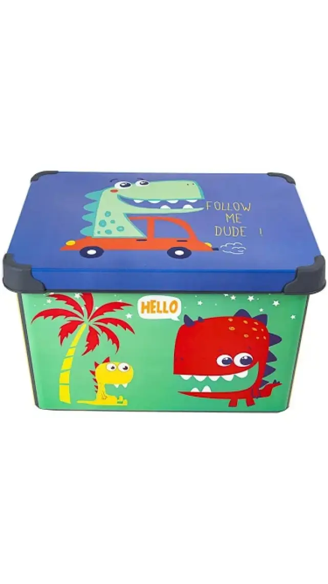 Qutu Style Box Dude Dekoratif Kutu - 20 Litre