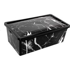 Trend Box Black Marble- Dekoratif Saklama Kutusu 5 Litre