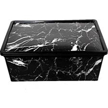 Trend Box Black Marble- Dekoratif Saklama Kutusu 10 Litre