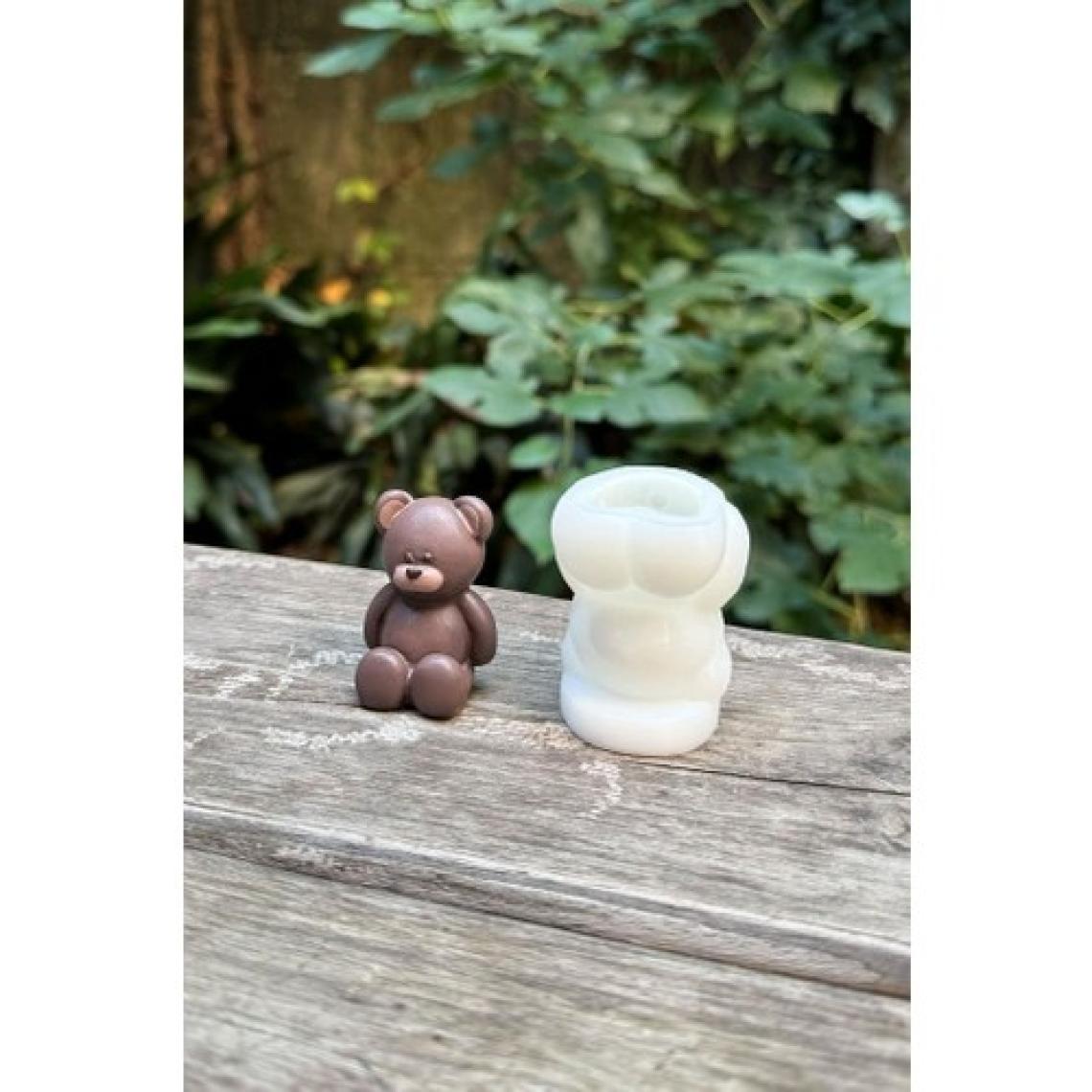 Rufus Concept Mini Ayıcık Şekilli Mum Kalıbı – Dayanıklı, Esnek Ve Kokusuz Beyaz Silikon, Tekrar Kullanılabilir Dekoratif Kalıp