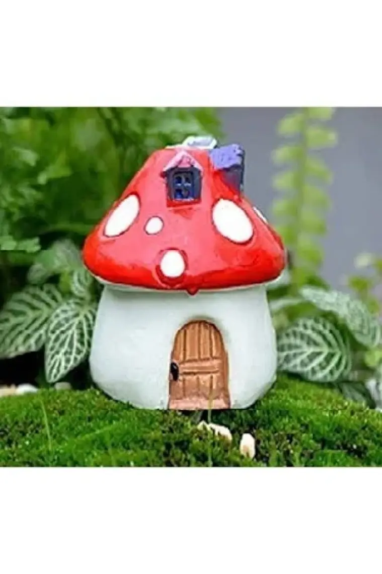 Morlalem 4 Adet Mini Mantar Ev Seti, 4 Farklı Boy Silikon Kalıp K-1009