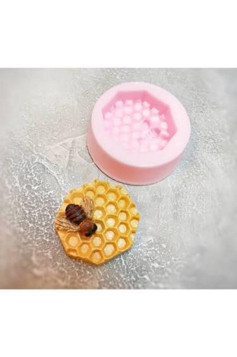 Morlalem Bal Peteği Bal Mumu Petek Arı 5,5cm Silikon Kalıp K-550