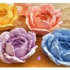 Morlalem 3 Boyutlu 8cm Gül Çiçek Silikon Kalıp K-013, Kokulu Taş Sabun Alçı Mum Kalıbı