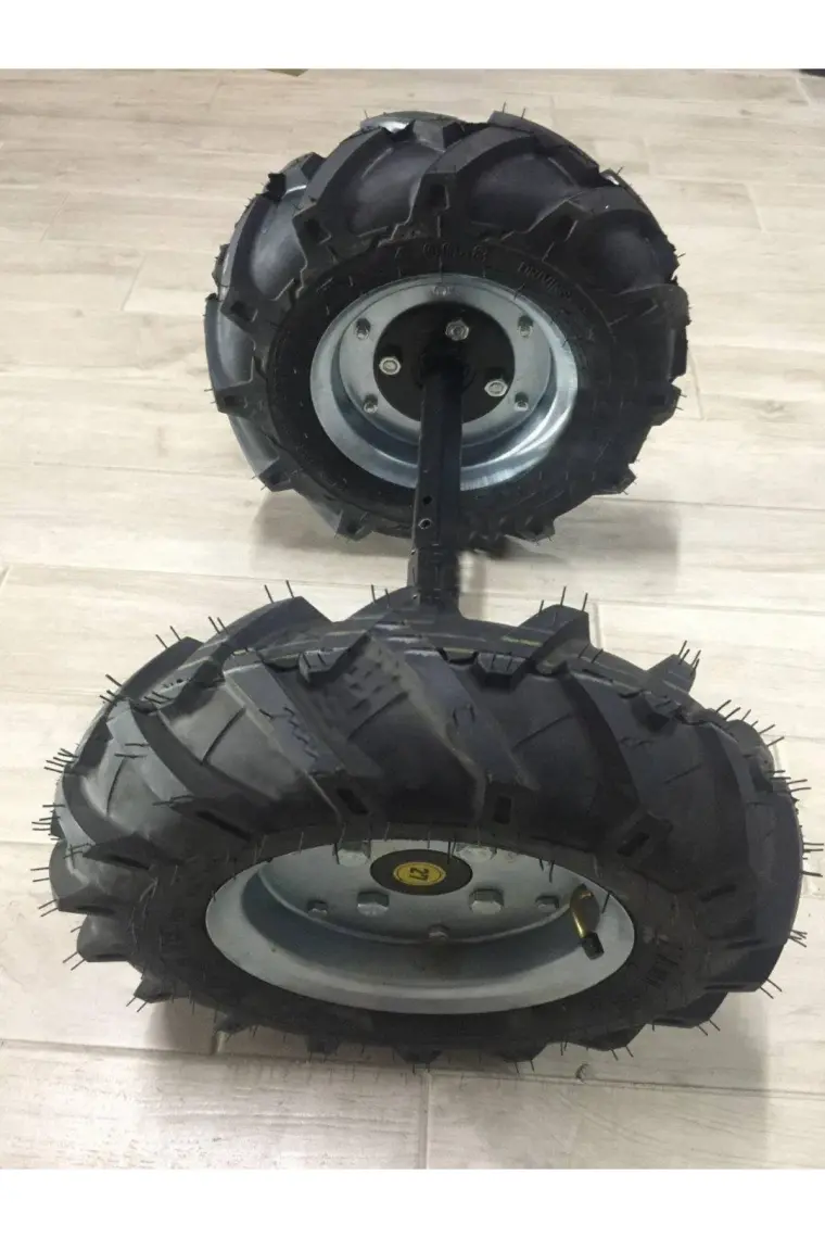 Bakırcıoğlu Çapa Makinası Teker Takımı 4.00 x 80 27 mm Sabit Aks
