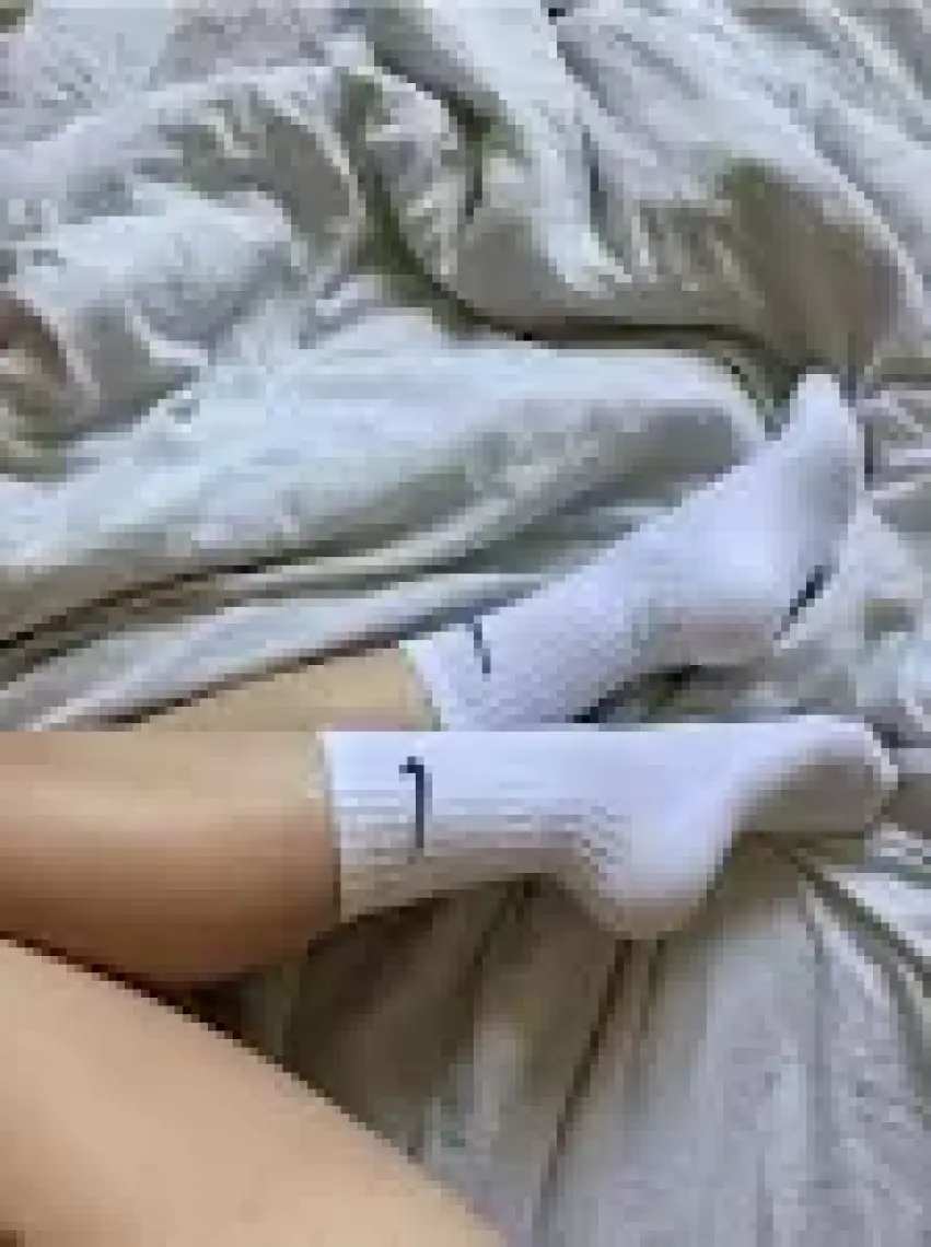 Markahit 3'lü Unisex Tikli Düz Beyaz Uzun Tenis Spor Kolej Çorap (36-44)