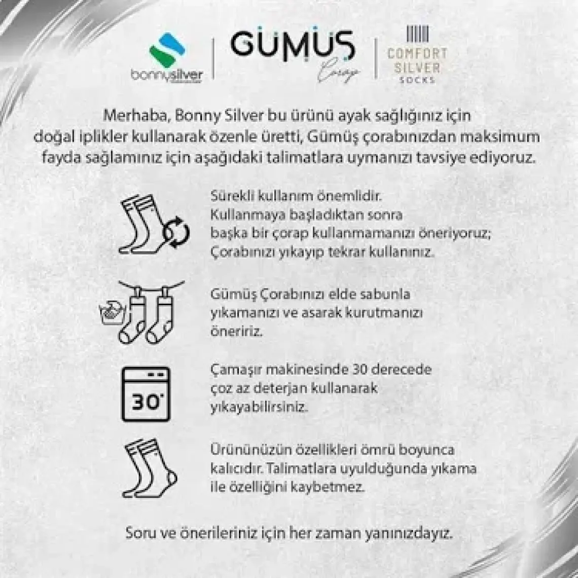 Bonny Silver Koku Yapmayan Polka Soket Kadın Beyaz Gümüş Çorap