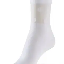 Bonny Silver Koku Yapmayan Polka Soket Kadın Beyaz Gümüş Çorap