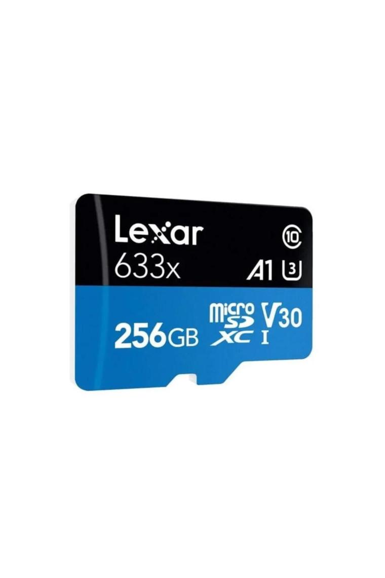 Lexar 256GB 633X 4K Micro Sd Hafıza Kartı + Adaptör (100MB/S) LXR256GB633X
