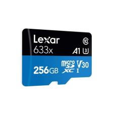 Lexar 256GB 633X 4K Micro Sd Hafıza Kartı + Adaptör (100MB/S) LXR256GB633X