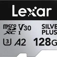 Lexar 128GB Silver Plus 205MB 4K V30 Uhsı Micro Sd Hafıza Kartı