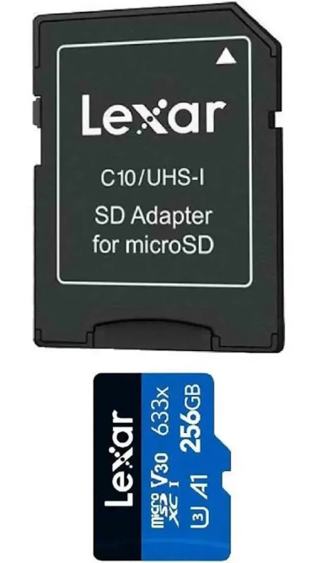 Lexar 256GB 633X 4K Micro Sd Hafıza Kartı + Adaptör (100MB/S) LXR256GB633X