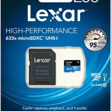 Lexar 256GB 633X 4K Micro Sd Hafıza Kartı + Adaptör (100MB/S) LXR256GB633X