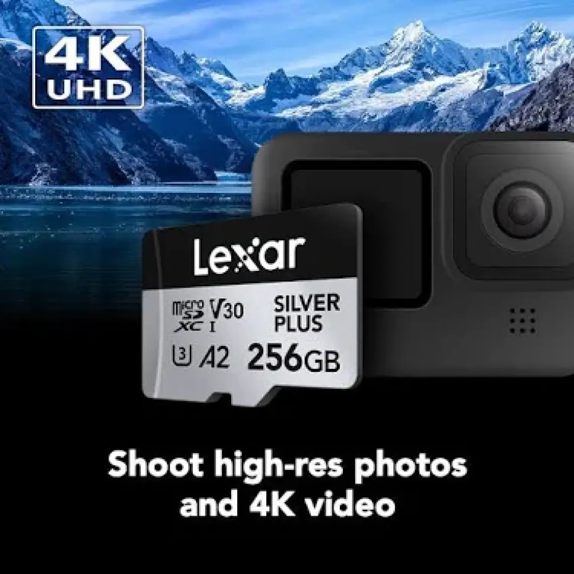 Lexar 256GB Silver Plus 205MB 4K V30 Uhsı Micro Sd Hafıza Kartı