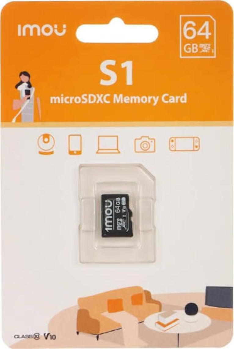 IMOU 64 GB Micro SDXC Hafıza Kartı / Class 10,U3,V30 - Video Kayıt Ekipmanlarıyla Uyumlu (ST2-64-S1)