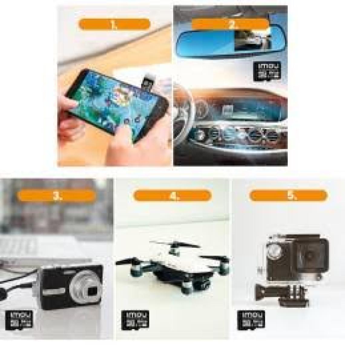 IMOU 64 GB Micro SDXC Hafıza Kartı / Class 10,U3,V30 - Video Kayıt Ekipmanlarıyla Uyumlu (ST2-64-S1)
