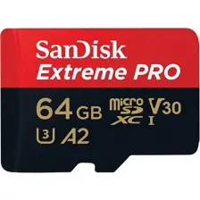 Sandisk Extreme PRO 64GB MicroSDXC UHS-1 A2 170MB/s SDSQXCY-64G-GN6MA
