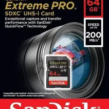 Sandisk Extreme Pro 64GB 200MB/S Sdxc Hafıza Kartı
