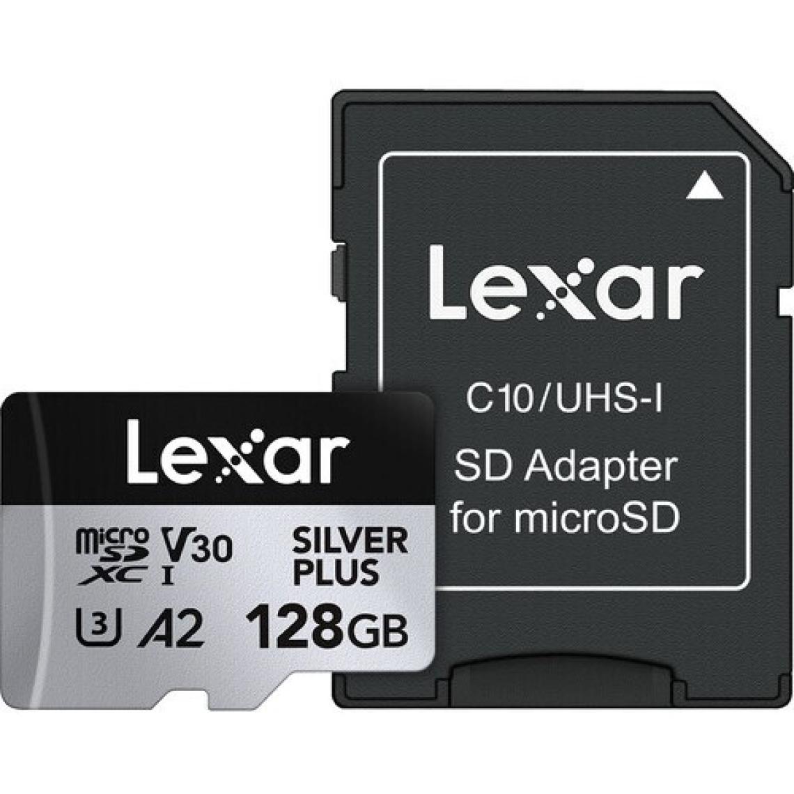 Lexar 128GB Silver Plus 205MB 4K V30 Uhsı Micro Sd Hafıza Kartı