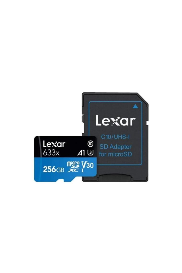 Lexar 256GB 633X 4K Micro Sd Hafıza Kartı + Adaptör (100MB/S) LXR256GB633X