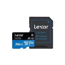 Lexar 256GB 633X 4K Micro Sd Hafıza Kartı + Adaptör (100MB/S) LXR256GB633X