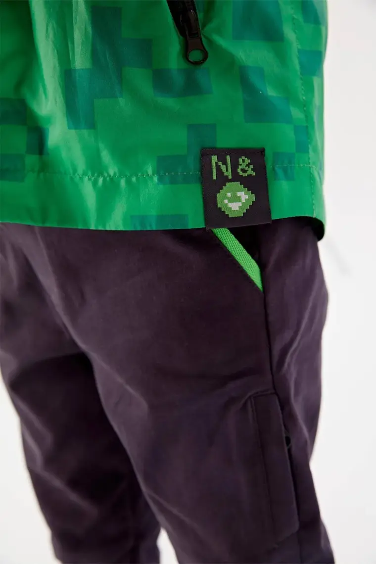 Nebbati Bg Store Erkek Çocuk Yeşil Yağmurluk