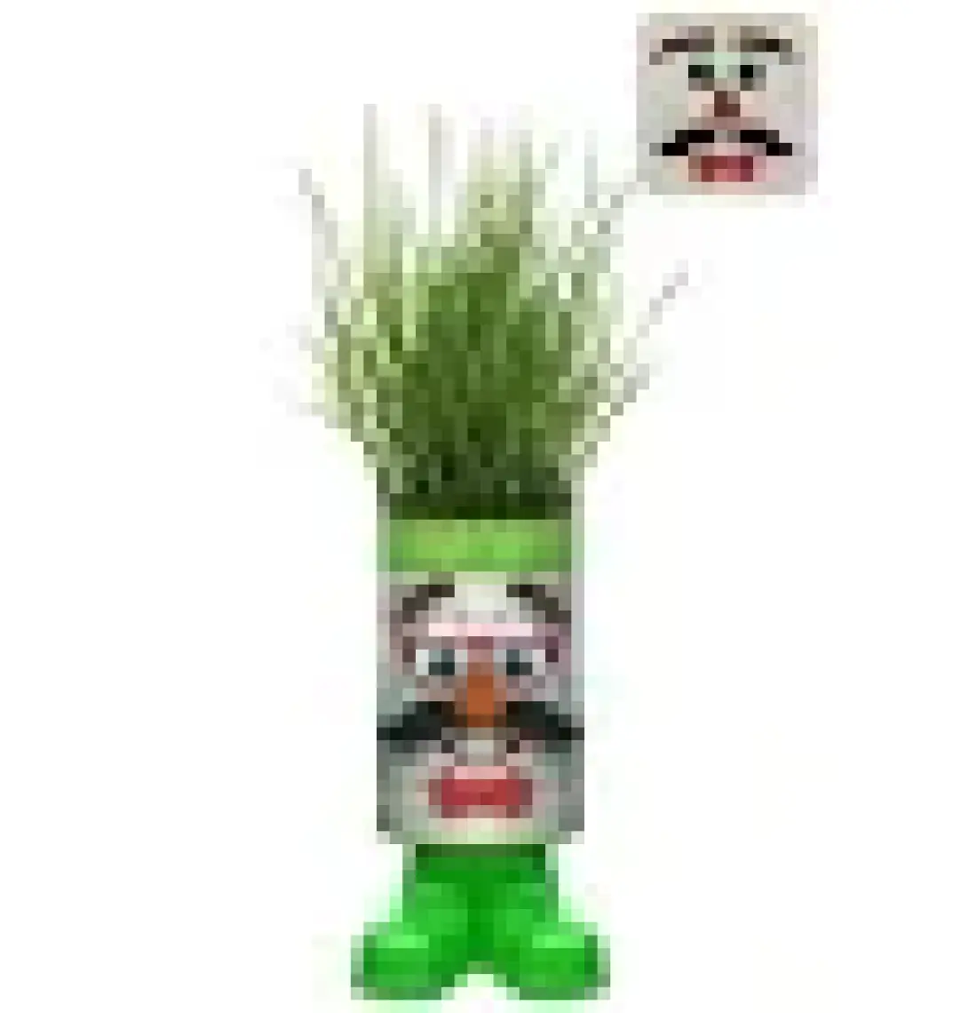 Konserve Bahçem Çim Adam - 4 Eğlence Bir Arada - 20 cm Büyük Boy Konserve Adam Faaliyet Seti (Kumbara Özellikli)