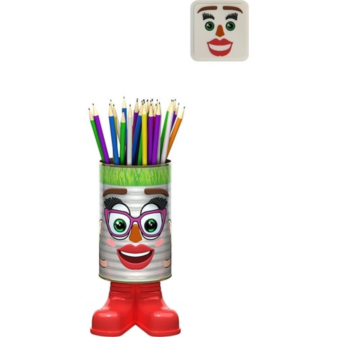 Konserve Bahçem Çim Adam - 4 Eğlence Bir Arada - 20 cm Büyük Boy Konserve Kadın Faaliyet Seti (Kumbara Özellikli)
