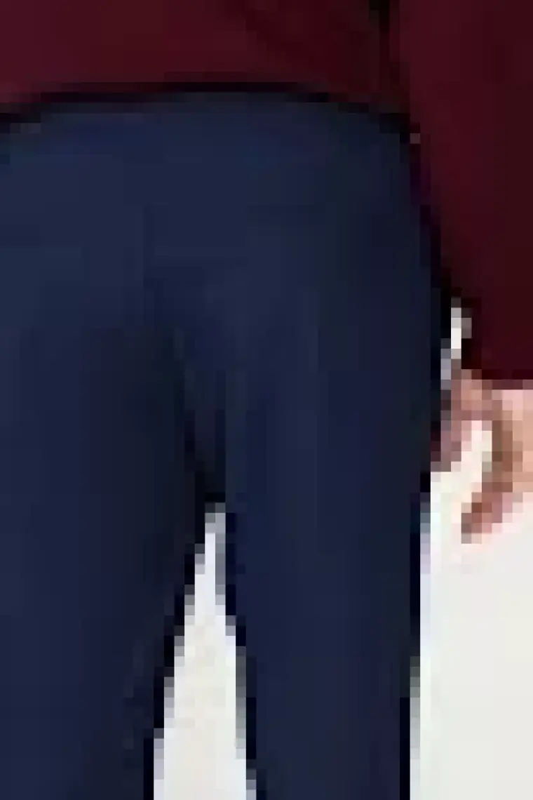 Altınyıldız Classics Erkek Lacivert Slim Fit Rahat Kesim Beli Bağlamalı Yan Cepli Jogger Pantolon