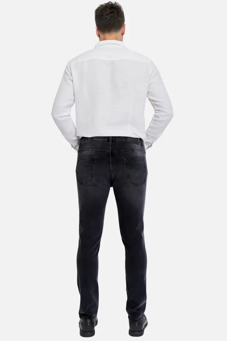 Cedy Denım Erkek Yüksel Bel Boru Paça Kot Pantolon Reguler Fit Jean C336