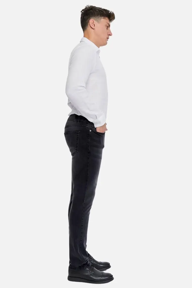 Cedy Denım Erkek Yüksel Bel Boru Paça Kot Pantolon Reguler Fit Jean C336
