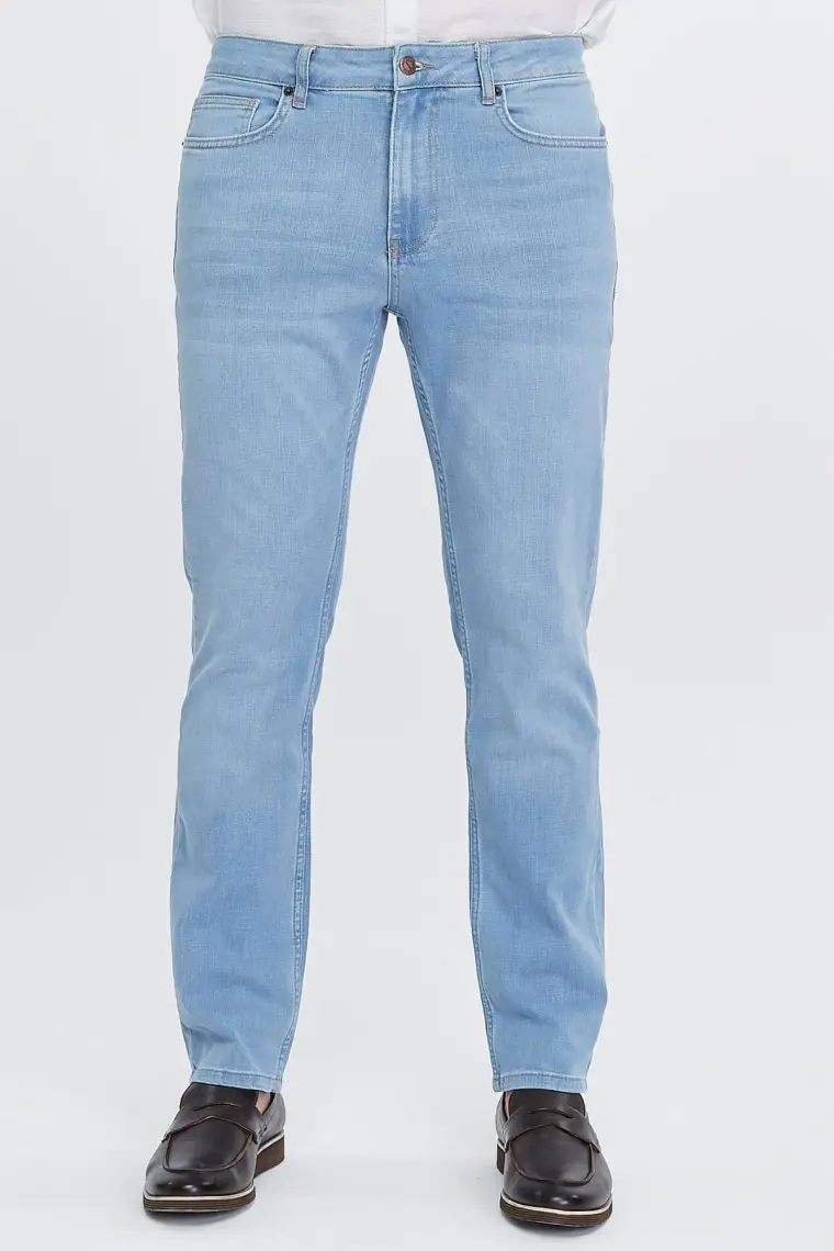 Cedy Denım Erkek Yüksel Bel Bol Kesim Boru Paça Kot Pantolon Reguler Fit Jean C336