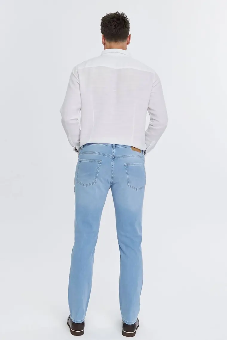 Cedy Denım Erkek Yüksel Bel Bol Kesim Boru Paça Kot Pantolon Reguler Fit Jean C336