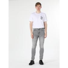 Colin's 035 Ryan Süper Slim Fit Yüksek Bel Dar Paça Gri Erkek Pantolon