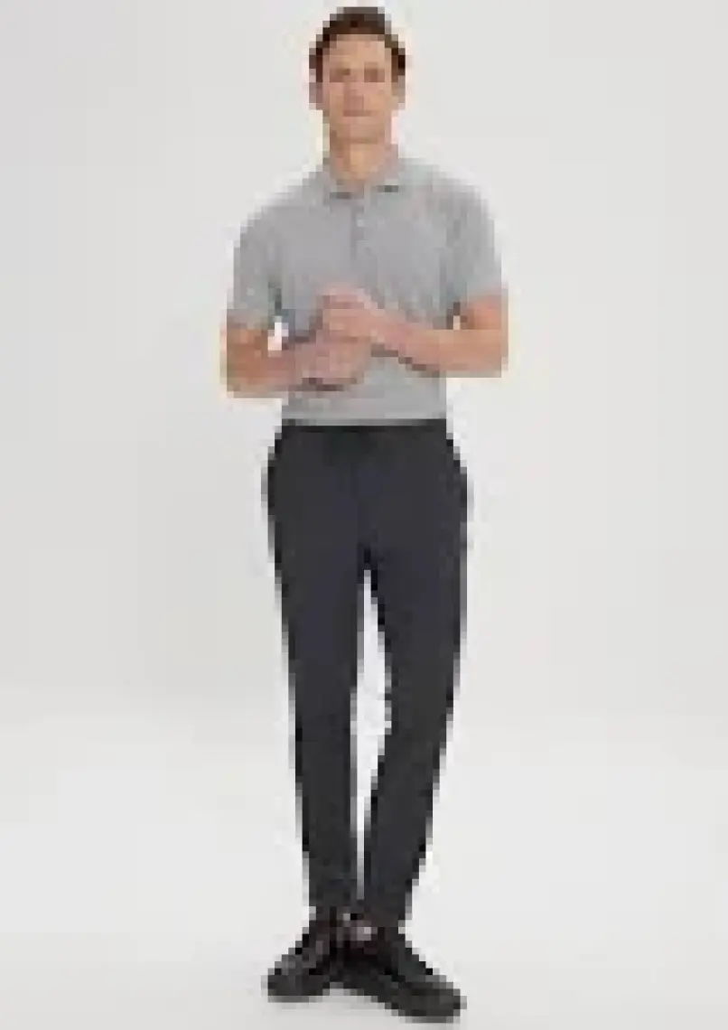 Altınyıldız Classics Erkek Antrasit Slim Fit Rahat Kesim Beli Bağlamalı Yan Cepli Jogger Pantolon