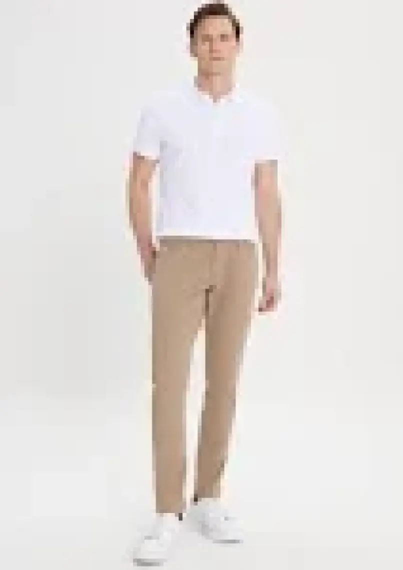 Altınyıldız Classics Erkek Camel Slim Fit Dar Kesim 5 Cep Pamuklu Kanvas Esnek Chino Pantolon