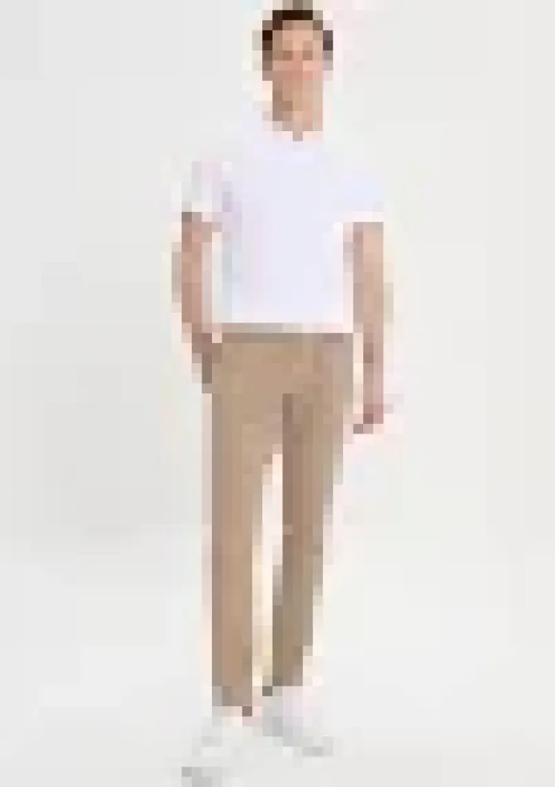 Altınyıldız Classics Erkek Camel Slim Fit Dar Kesim 5 Cep Pamuklu Kanvas Esnek Chino Pantolon