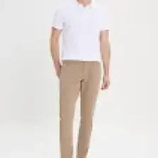 Altınyıldız Classics Erkek Camel Slim Fit Dar Kesim 5 Cep Pamuklu Kanvas Esnek Chino Pantolon