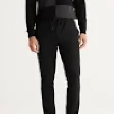 Altınyıldız Classics Erkek Siyah Slim Fit Rahat Kesim Beli Bağlamalı Yan Cepli Jogger Pantolon