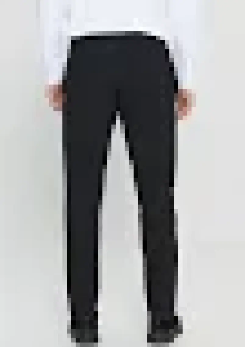 Altınyıldız Classics Erkek Siyah Slim Fit Rahat Kesim Beli Bağlamalı Yan Cepli Jogger Pantolon