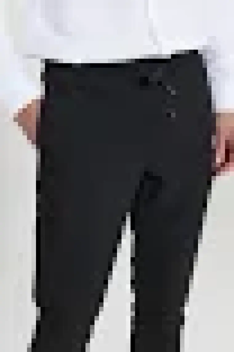 Altınyıldız Classics Erkek Siyah Slim Fit Rahat Kesim Beli Bağlamalı Yan Cepli Jogger Pantolon