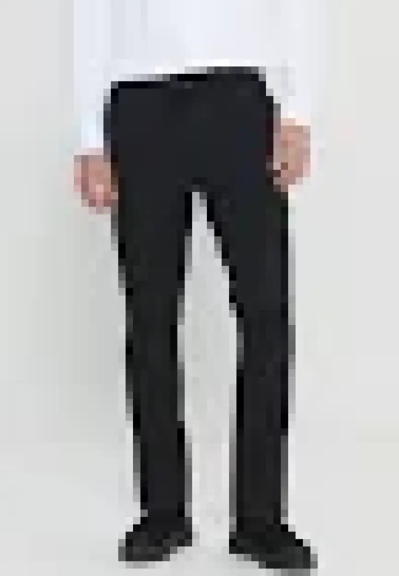 Altınyıldız Classics Erkek Siyah Slim Fit Rahat Kesim Beli Bağlamalı Yan Cepli Jogger Pantolon