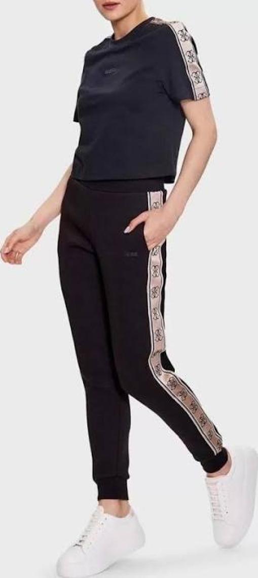 Guess Britney Pamuklu Regular Fit Cepli Jogger Pantolon Bayan Pantolon V2YB15KB3P2 Jblk