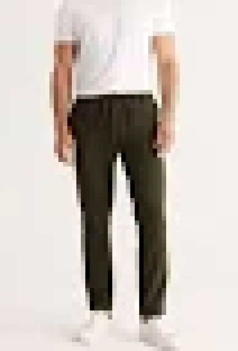 Altınyıldız Classics Erkek Haki Slim Fit Rahat Kesim Beli Bağlamalı Yan Cepli Jogger Pantolon