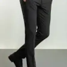Düz Antrasit Rengi Super Slim Fit Cebi Fermuarlı Erkek Pantolon