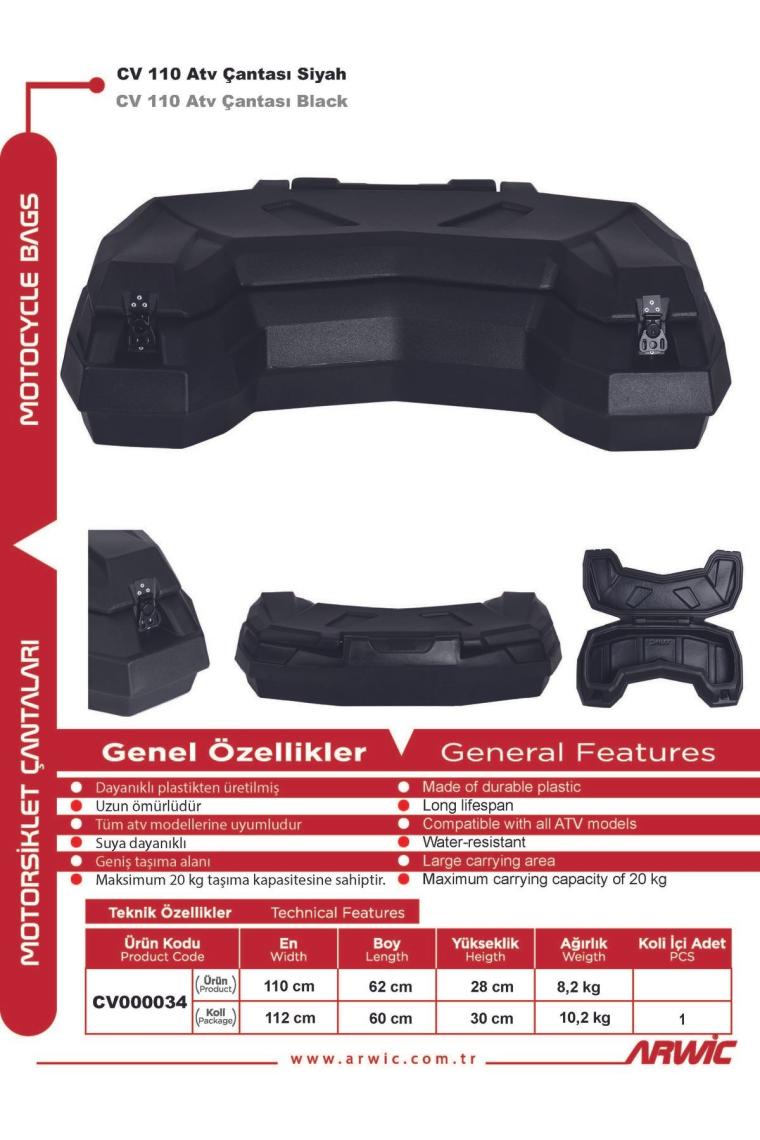 Arwic Atv Çantası 110 lt