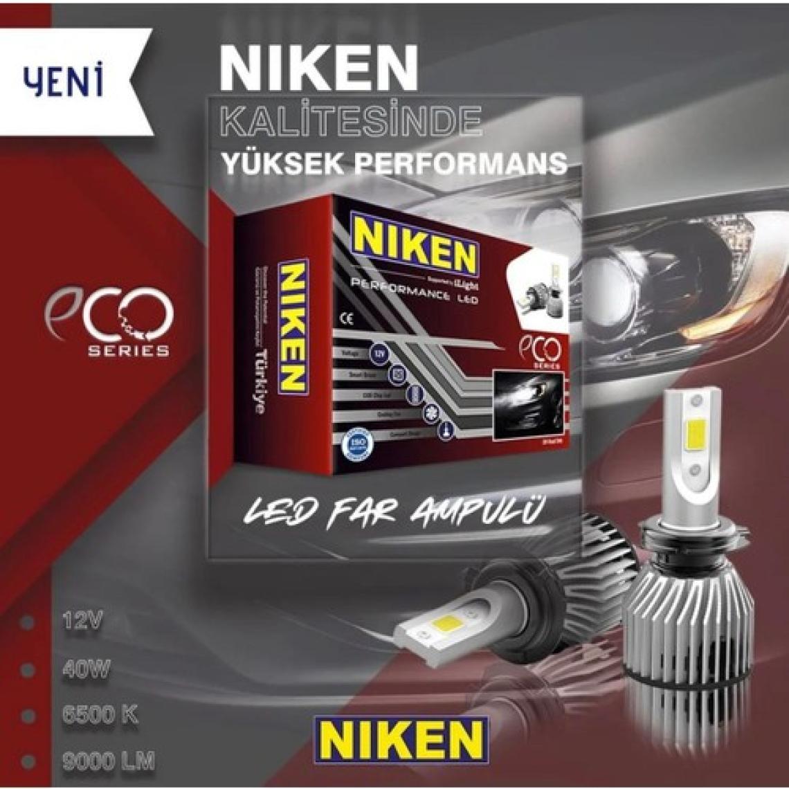 Niken H7 led xenon far ampulü seti niken eco 8000lm