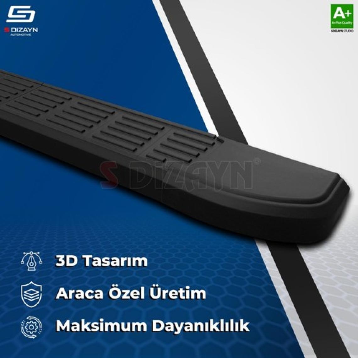 S-Dizayn Chery Omoda5 S-Line Siyah Yan Basamak 183 Cm 2022 Üzeri A+ Kalite