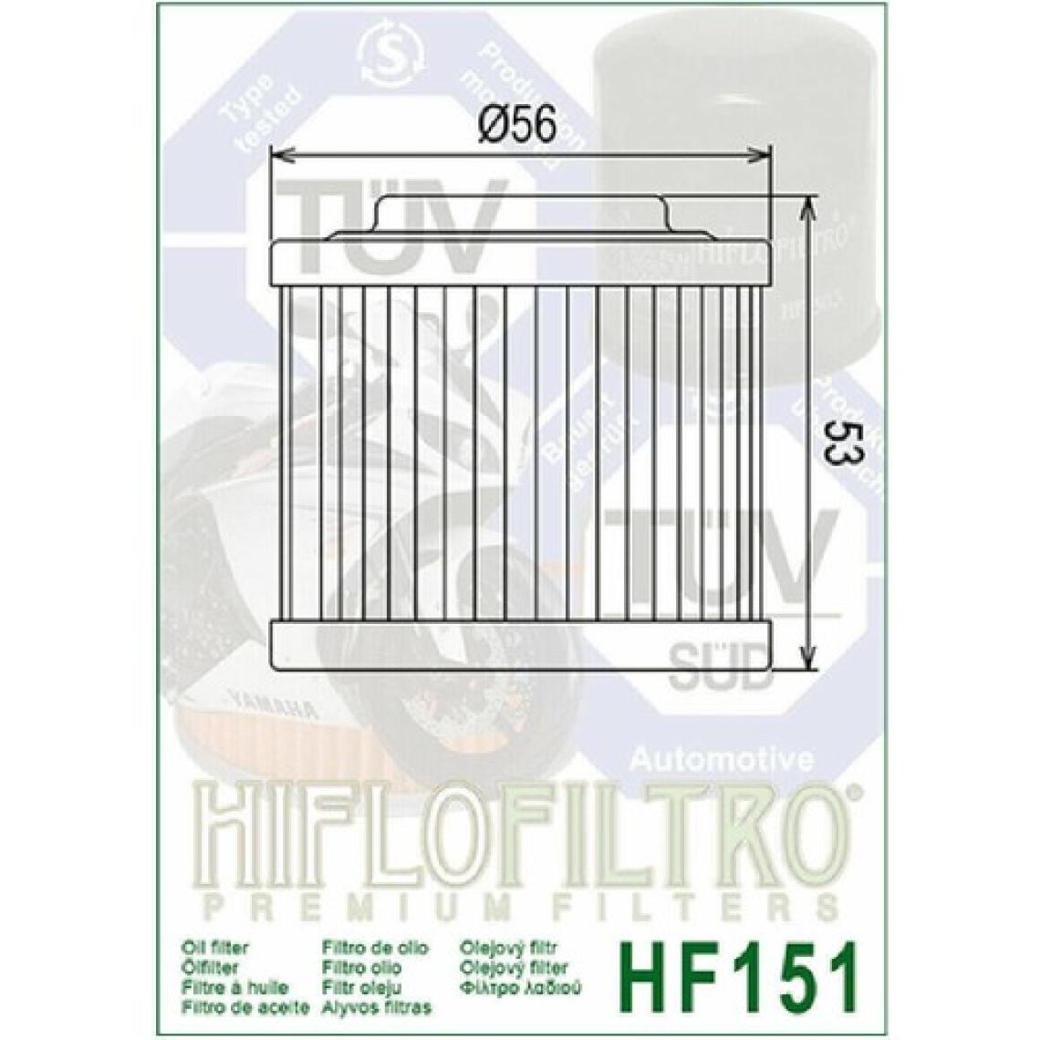 Hiflo HF151 1999-2007 Bmw F 650 Gs Yağ Filtresi
